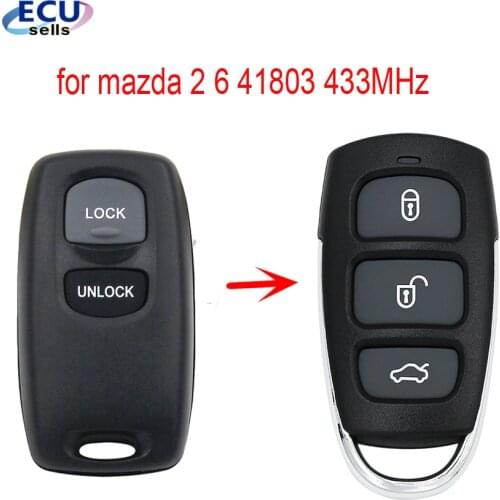 KEYLESS ENTRY FOB REMOTE for MAZDA 2 6 2002 2003 2004 2005 NEW DESIGN 41803 433MHZ