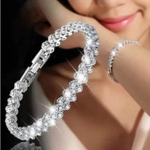 Chain Bracelet for Women Luxury 2.75mm Cubic Zircon Inlay Charm Bracelet Bride Wedding Jewelry Gifts Accessories