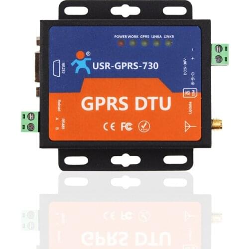 Fast Free Ship GPRS DTU Serial Port Turn GSM232/485 485 interface SMS Passthrough|base station positioning USR-GPRS-730