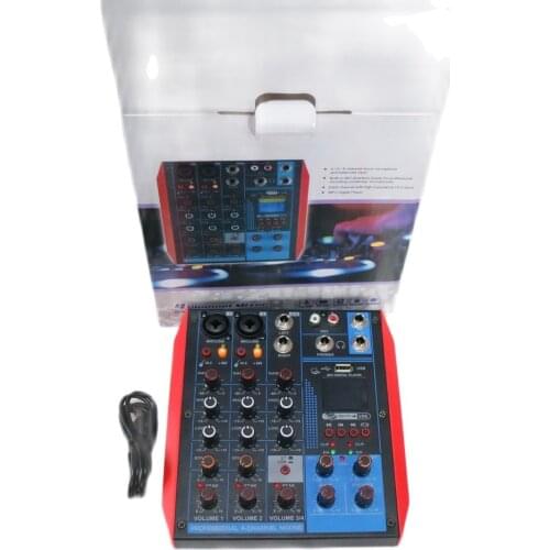 MiCWL Digital Sound Card 4 Channel Bluetooth Computer PC Laptop USB Live Audio Mixer 48V Mixing Console Condenser Dynamic Mics