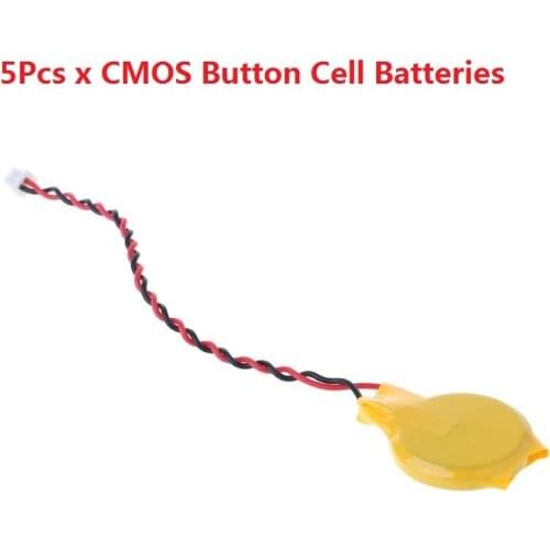 CR2032 2032 Battery Wire 2 pin Laptop Motherboard BIOS CMOS Battery With Wire Disassemble Battery