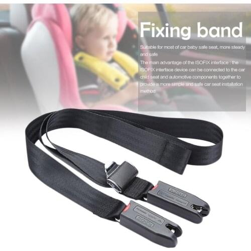 Children Safety Seat Belt & Padding With Isofix Connector Soft Connecting Band EU Plug Universal