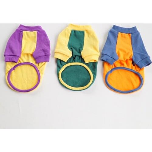 Pet Tee Shirt Spring Autumn Dog T-shirt Cat Puppy Apparel Yorkshire Pomeranian Maltese Poodle Bichon Frise Schnauzer Clothes