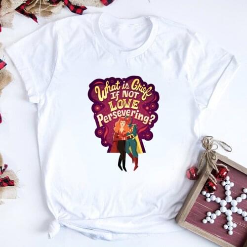 What Is Grief If Not Love Persevering Shirt Tv Show WandaVision Quote T-shirt Wanda Tv Shirts Wanda&Vision Couple Tee