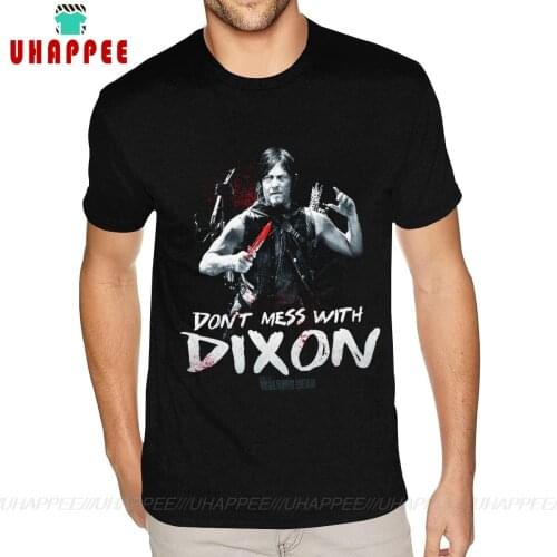 Walking Dead Daryl Dixon Printed T-shirts 5XL Mens Personalized Photo T Shirts