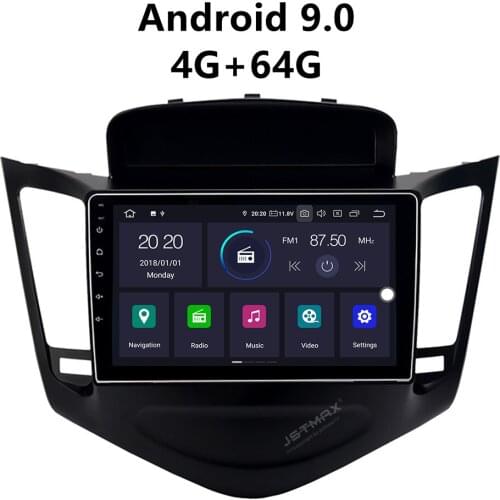 JSTMAX 9'' Android 9.0 4G + 64G ISP Screen Car DVD Radio Stereo GPS Player For Chevrolet Cruze 2008-2013 Auto Stereo Multimedia
