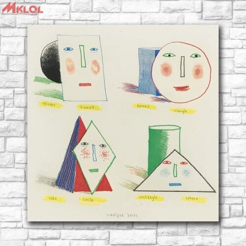 Large Size Printing Oil Painting SIMPLIFIED FACE II by David Hockney Wall painting Home Decor Art Picture For Living Room