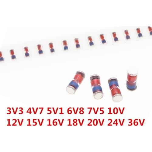 LL41 SMD Zener diode KIT 1W 3V3-36V 13 kinds *10pcs= 130pcs ZM4728A ZM4732A ZM4733A ZM4737A ZM4740A ZM4742A ZM4744A ZM4745A