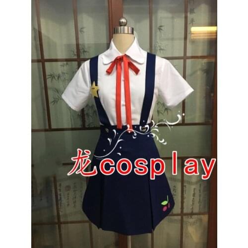 Anime Bakemonogatari Monstory Hachikuji Mayoi Cosplay Costume Halloween Praty Fancy Costume Custom Made Uniform