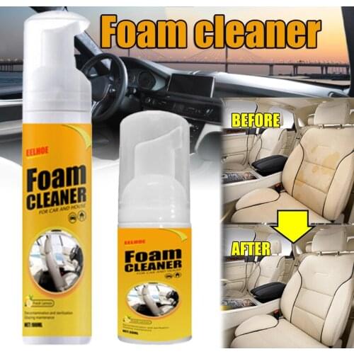 Multifunctional Foam Cleaner Supplies Car Interior Strong Decontamination Ceiling Leather Seat Cleaner HFing