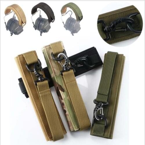 Outdoor Modular Headset Cover Molle Headband for General Tactical Earmuffs Microphone Hunting Shooting Headphone Cover