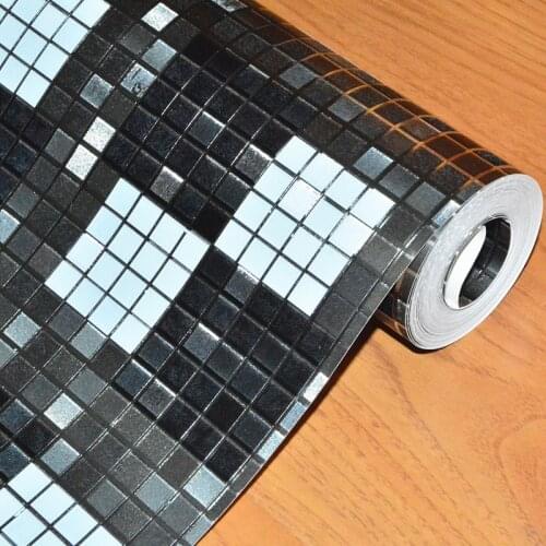 Beibehang wallpaper for walls 3 d Black mosaic gold foil Wall Paper for Living Room Home Decor roll papel de parede 3d flooring