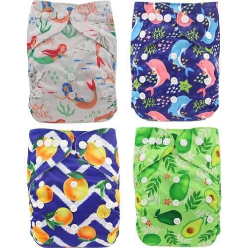 Ohbabyka Eco-friendly Baby Washable Reusable Real Cloth Pocket Nappy 2020 New Design Diaper Cover Wrap One Size Cloth Nappy