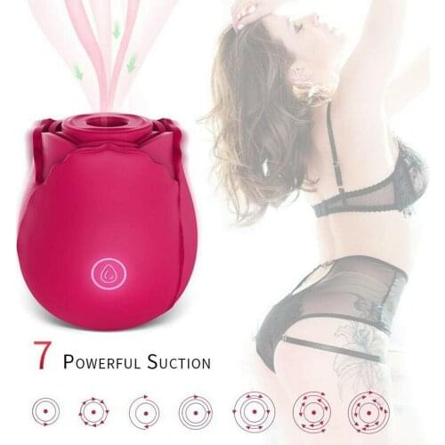 Details about Sex Toy Waterproof Clit Pump Sucking Rose Vibrator Dildo Sucker Women 7 Speeds