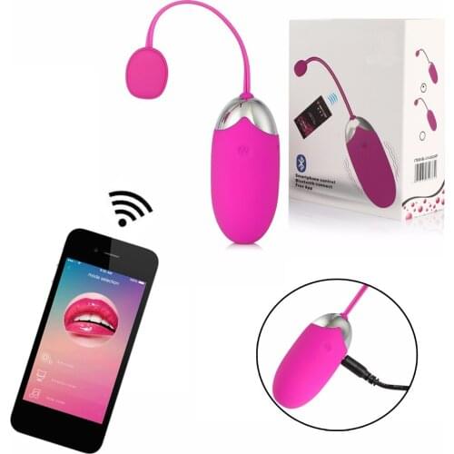 Smartphone App Remote Control Vibrator Egg Bullet Vibrators Sex Vagina Kegel Ball Vibrator Sex Toys for Woman Bluetooth Connect