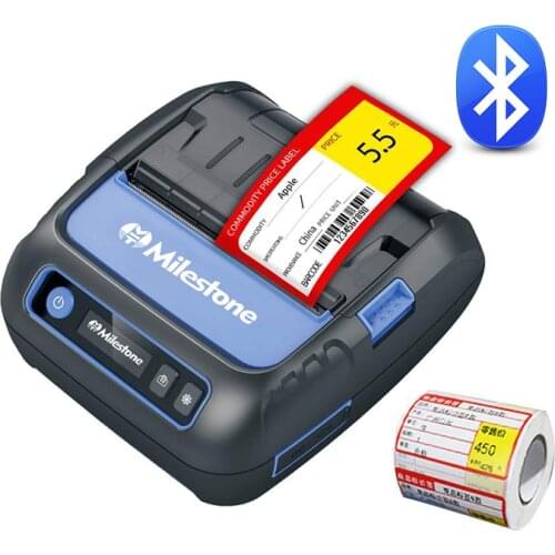 Bluetooth Thermal Printer 80mm Portable Label Receipt Printer Android/iOS/Windows for Small Business POS Mini Mobile Printer