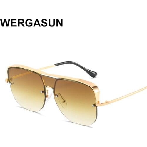 WERGASUN Brand Design Fashion Sunglasses Women New Style Luxury Sun glasses Lady UV400 Sunglass Shades Eyewear Oculos de sol