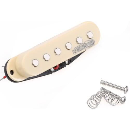 Wilkinson High Output Ceramic ST Single Coil Bridge Pickup for Strat Style Electric Guitar, Cream