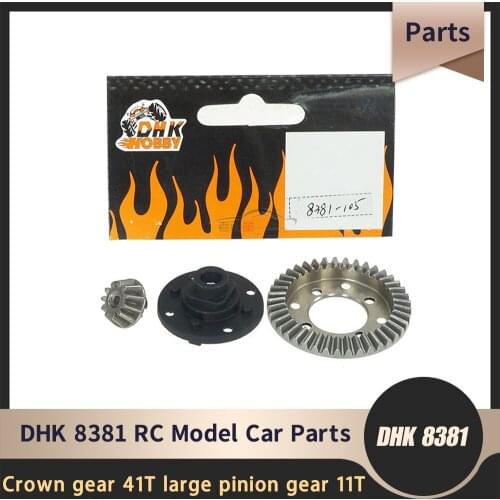 RC Car Parts DHK Hobby 8381-105 Crown gear 41T large pinion gear 11T small FATJAY upgrade High hardness steel 1/8 Model cars