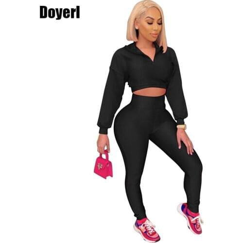 2 Two Piece Set Women Track Suit Zipper Sweatshirts and Leggings Set Sweatsuits for Women Jogger Set Tracksuit Women Sportwear