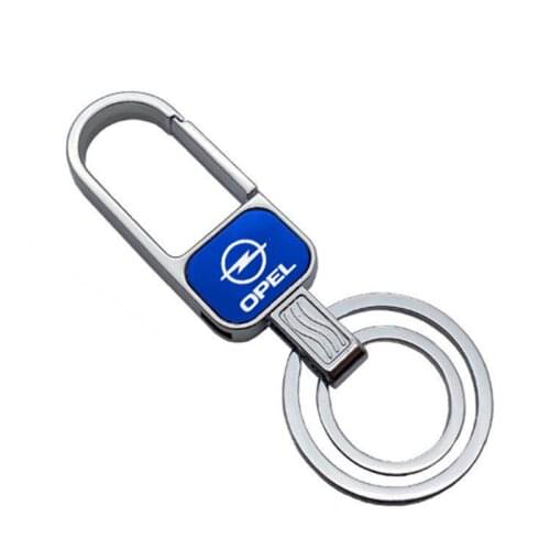 1Pcs metal Keychain Metal Alloy Buckle Waist Car Key Chain Room key ring Key Chain accessories For opel Astra H Corsa Astra