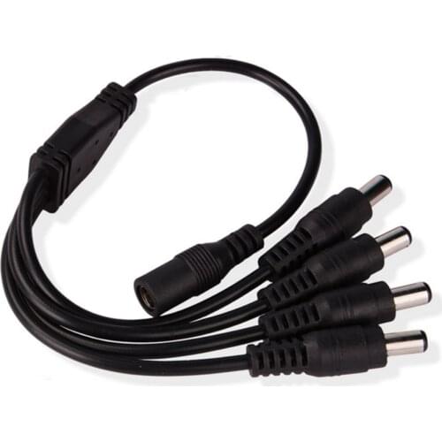 1pcs Led Strip Connector Cable 1 DC Female to 2 3 4 5 6 8 Male DC Connector Splitter Way Connector Plug Power Jack Adapter