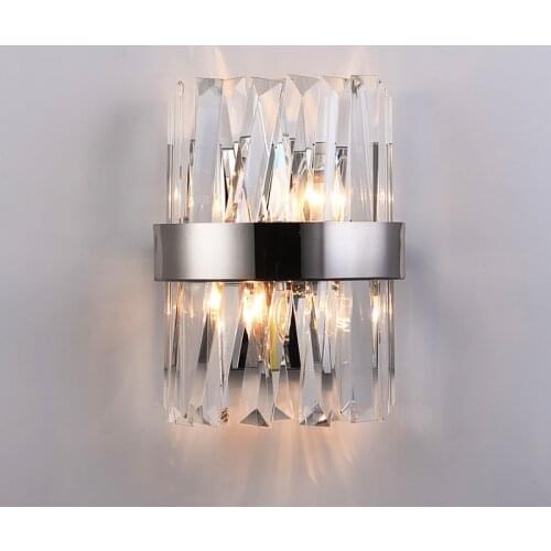 2021 LED Crystal Wall Lamp Sconce Light Fixtures For Home Decor Winfordo Lighting