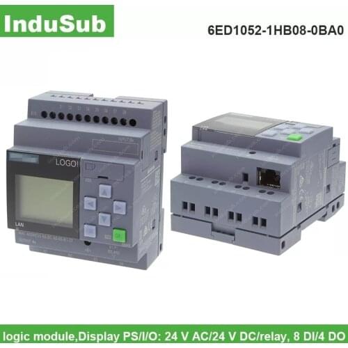 6ED1052-1HB08-0BA0 PLC Logo! 8 Intelligent Logic Controller 24RCE 6ED10521HB080BA0 Logic Modules with Display