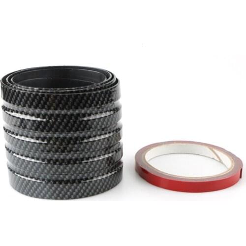 Car carbon fiber trunk protection strip, rear panel, anti-scratch trunk, anti-collision