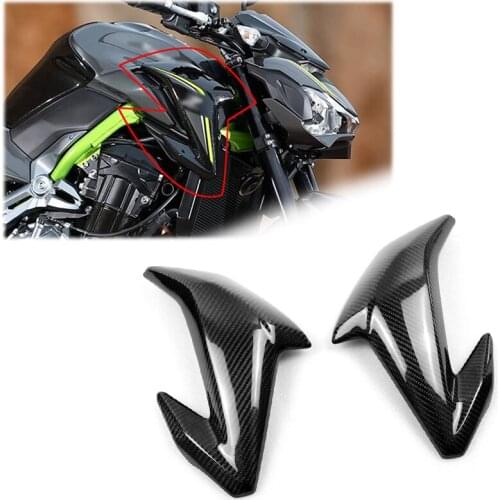 100% Carbon Fiber Motorcycle for Kawasaki Z900 2017 2018 2019 Side Panels Trim Cover Side Fairing