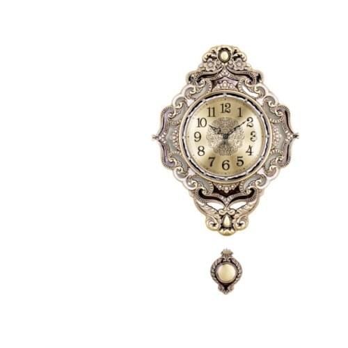 Big Luxury Wall Clock Vintage Large Digital Antique Pendulum Wall Clock Copper Silent Living Room Reloj Pared Home Decor AD50WC