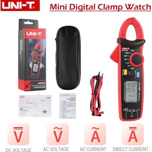 UT210E Digital Clamp Meter Pro AC DC Current True RMS Pliers Ammeter Multimeter Resistance Frequency Tester Digital Clamp Meter