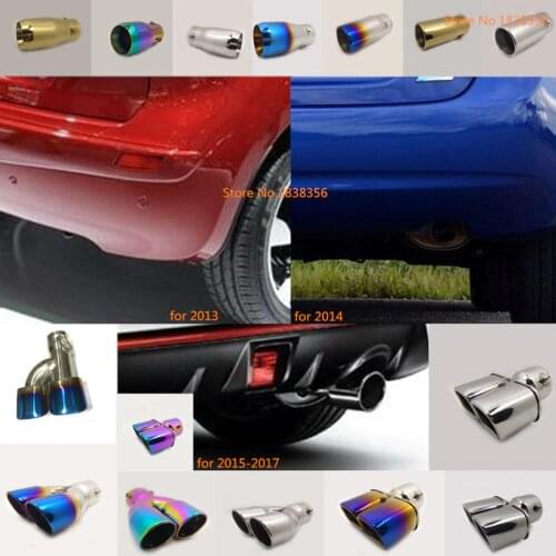 For Nissan NOTE 2013 2014 2015 2016 car stainless steel muffler exterior end tail pipe outlet dedicate exhaust tip tail frame