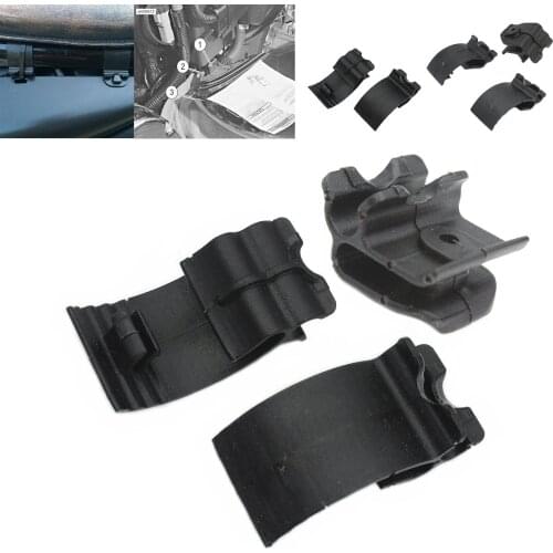 Motorcycle Plastic Black Left Side Battery Side Cover Clips For Harley Sportster XL883 XL1200 48 72