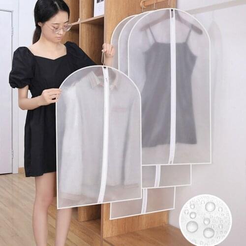 Hot Clothes Hanging Garment Dress Clothes Suit Coat Dust Cover Home Storage Bag Pouch Case Organizer Wardrobe Hanging Clothing