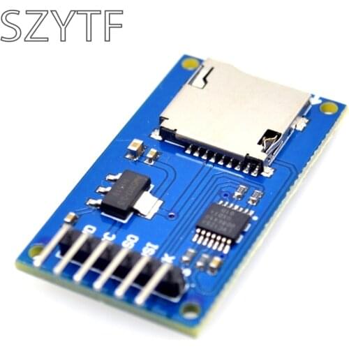 Micro SD Card & SDHC(high-speed card) Mini TF Card Reader Module Adapter SPI Interfaces with Level Converter Chip for Arduino