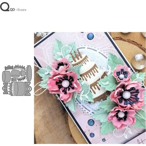 Multi-Layer Cake Model Cutting Dies New Dies Scrapbooking Mold Cut Handmade Tools DIY Craft Decoration Metal Cutting Dies 2021