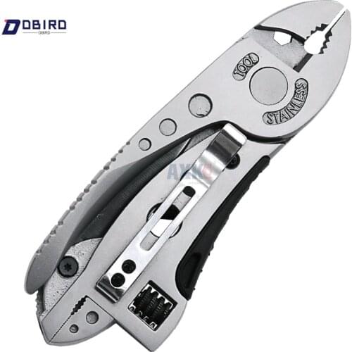 EXPRES Multitool Pliers Pocket Knife Screwdriver Set Kit Adjustable Wrench Jaw Spanner Repair Survival Hand Multi Tools Mini