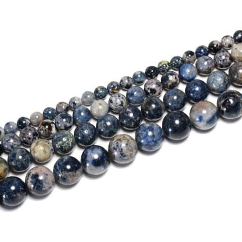 Natural Molten Lava Pegmatite Loose Round Gemstone Beads For Jewelry Making DIY Bracelets Handmade Spacer Beads 6 8 10 12MM