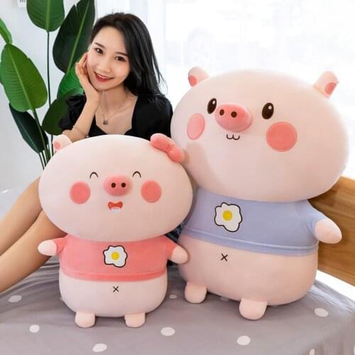 New Couple Pig Plush Toy Cute Pig Doll Child Comforter Toy Female Birthday Present Custom Logo