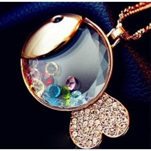 New 2020 Fashion Austrian Crystal Teddy Bear Cartoon gold platedfish Sweater Chain Accessories