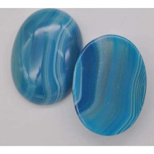 25x18MM Blue Veins Carnelian Oval Cabochon Jewelry Making (2pcs/lot) H251