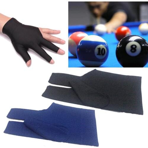 1PCS Hot Comfortable Spandex Snooker Dedicated High-grade flexible Non-slip Exposed Three Fingers Gloves Billiard Accesso