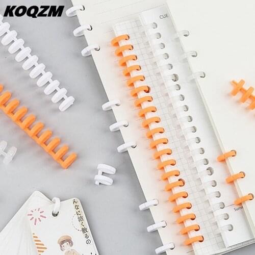 Hot Sale Loose-leaf Binding Ring Plastic Spring Spiral Rings For 30 Holes A4 A5 A6 Paper Notebook Stationery Office Products