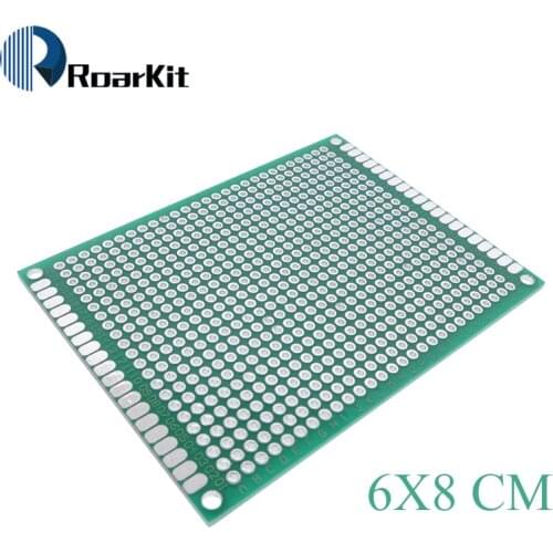 1PCS 6x8 cm PROTOTYPE PCB 2 layer 6*8cm panel Universal Board double side