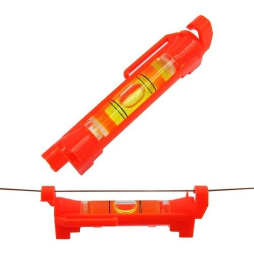 50 pieces/Lot) Bubble Level with Plastic Shell Red Color level measurement instrument Moving on Line