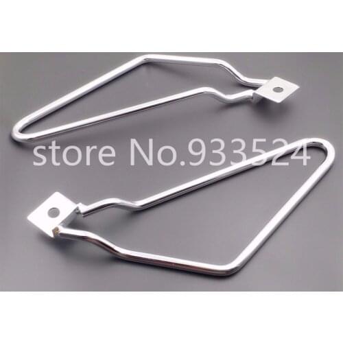 Motorcycle Saddle bag Support Bars Mount Bracket For Harley Sportster 883 XL883N Dyna Fat bob FXDF Custom