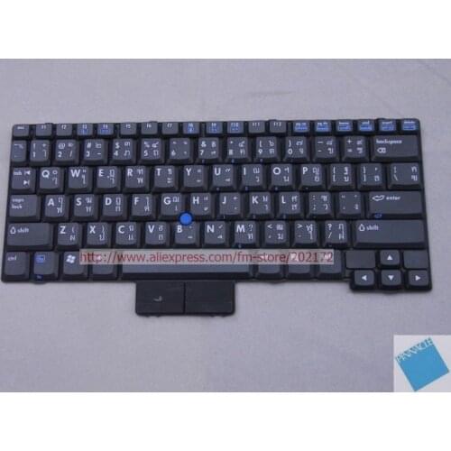 Brand New Black Laptop Keyboard 412782-281 AE0T1TP-111 For HP Compaq NC2400 Thailand Layout 100% compatiable us
