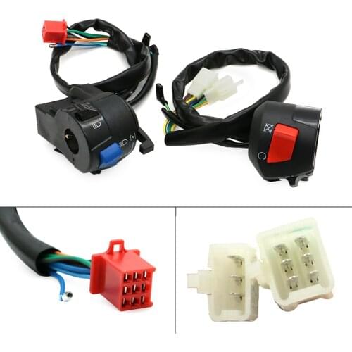 Universal Bike Motorcycle Handle Bar Switch Gear Control 22mm 7/8" Cafe Racer For Polaris Banshee Scooters Dirt Bikes Quad ATVs