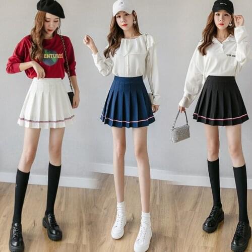 Women Skirt Women 2020 Pleated Skirt Fashion Sexy High Waisted Skirt Office Girl Mini Skirt Cute Girls School Skirts
